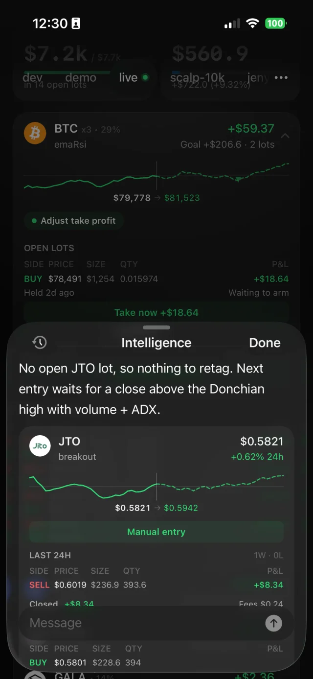 Bud Intelligence explaining when the next JTO entry can fire.