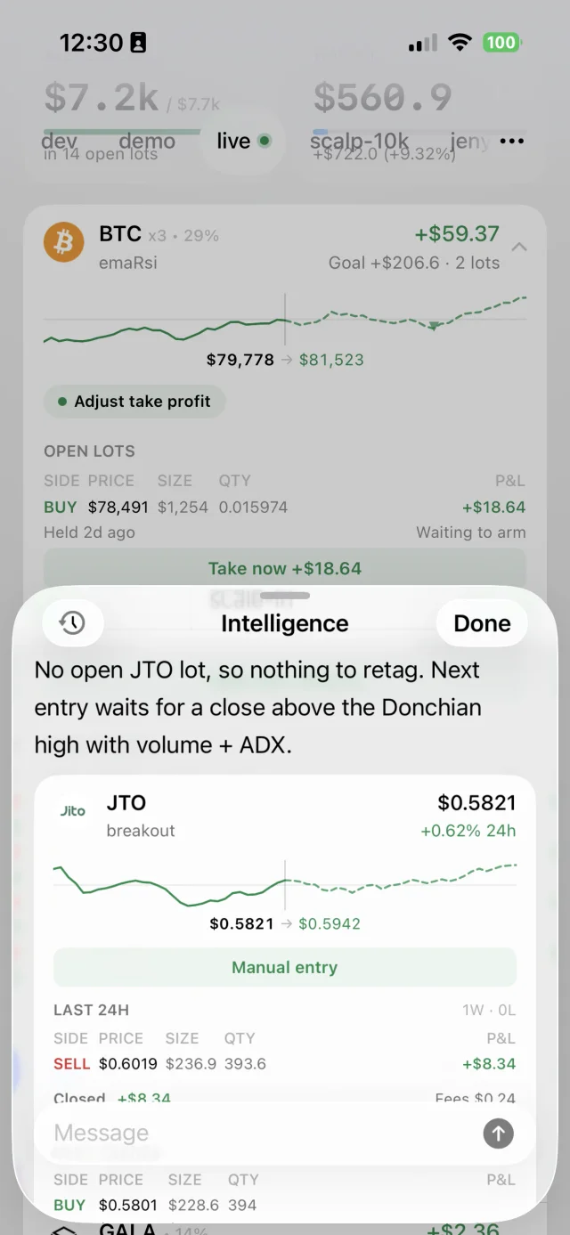 Bud Intelligence explaining when the next JTO entry can fire.